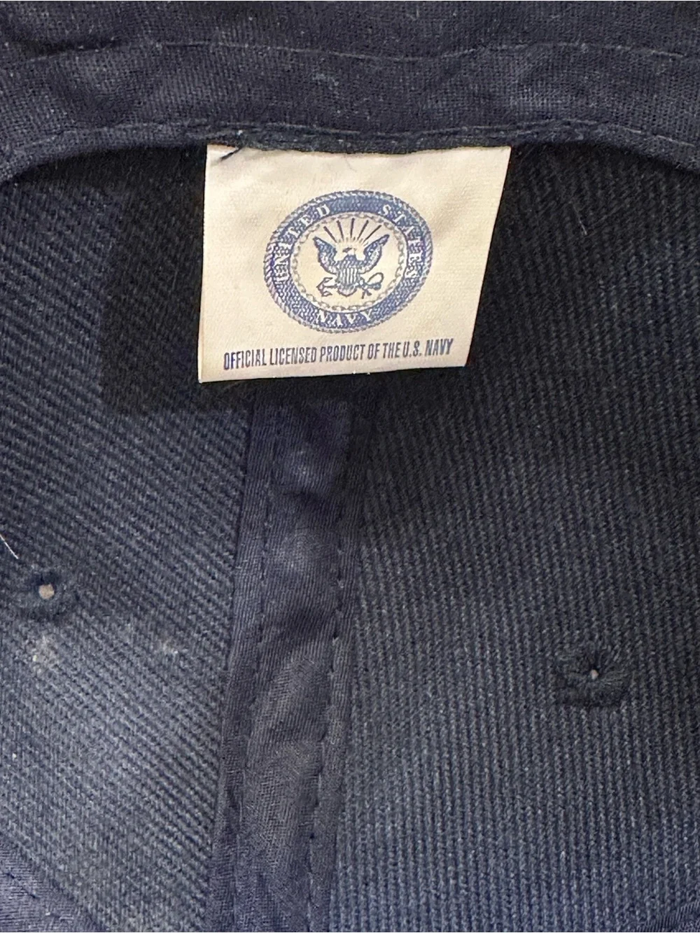 Navy United States Navy Baseball Cap with Yellow Embroidery
